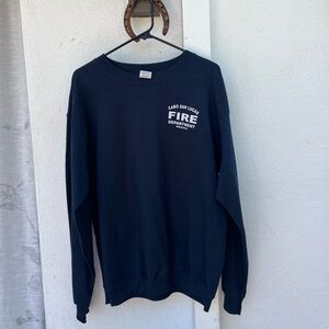 Unisex Vintage Cabo San Lucas Firefighter Crewneck Sweater (Large)